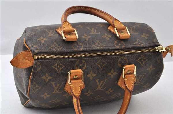 Authentic Louis Vuitton Monogram Speedy 25 Boston Hand Bag M41528 LV 8748F