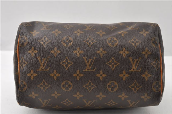 Authentic Louis Vuitton Monogram Speedy 25 Boston Hand Bag M41528 LV 8748F