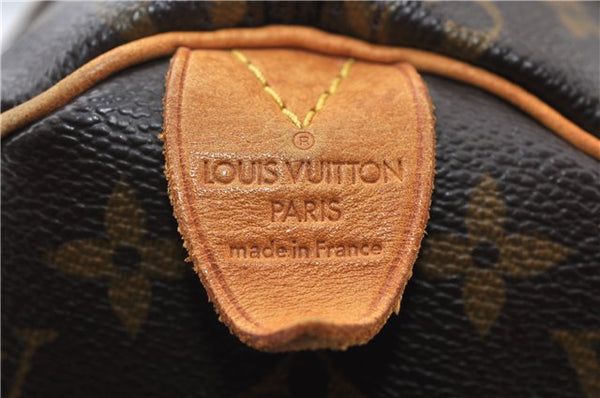 Authentic Louis Vuitton Monogram Speedy 25 Boston Hand Bag M41528 LV 8748F