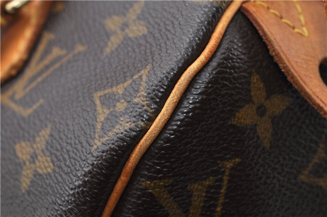 Authentic Louis Vuitton Monogram Speedy 25 Boston Hand Bag M41528 LV 8748F