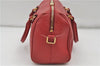 Auth SAINT LAURENT Baby Duffle 2Way Shoulder Hand Bag Purse Leather Red 8749D