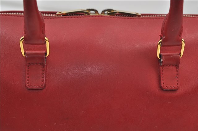 Auth SAINT LAURENT Baby Duffle 2Way Shoulder Hand Bag Purse Leather Red 8749D