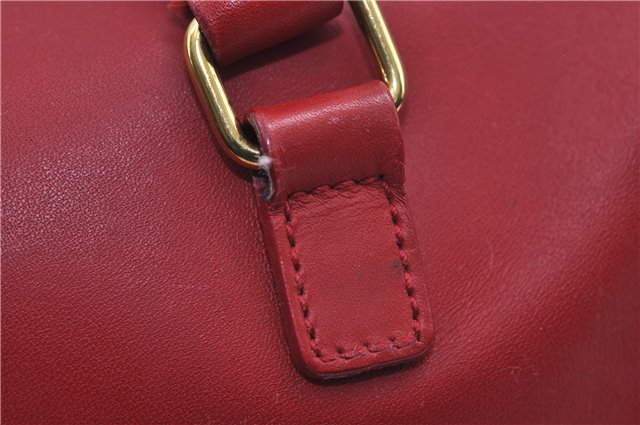 Auth SAINT LAURENT Baby Duffle 2Way Shoulder Hand Bag Purse Leather Red 8749D