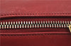 Auth SAINT LAURENT Baby Duffle 2Way Shoulder Hand Bag Purse Leather Red 8749D