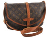 Authentic Louis Vuitton Monogram Saumur 30 Shoulder Cross Bag M42256 LV 8752F