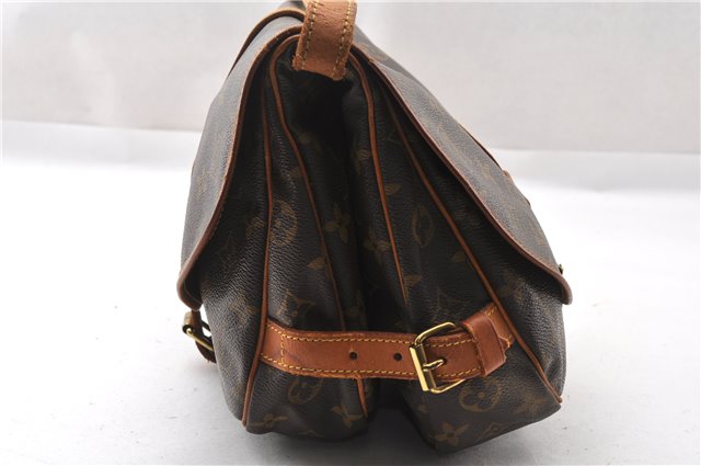 Authentic Louis Vuitton Monogram Saumur 30 Shoulder Cross Bag M42256 LV 8752F