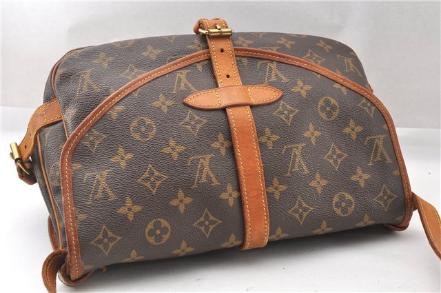 Authentic Louis Vuitton Monogram Saumur 30 Shoulder Cross Bag M42256 LV 8752F