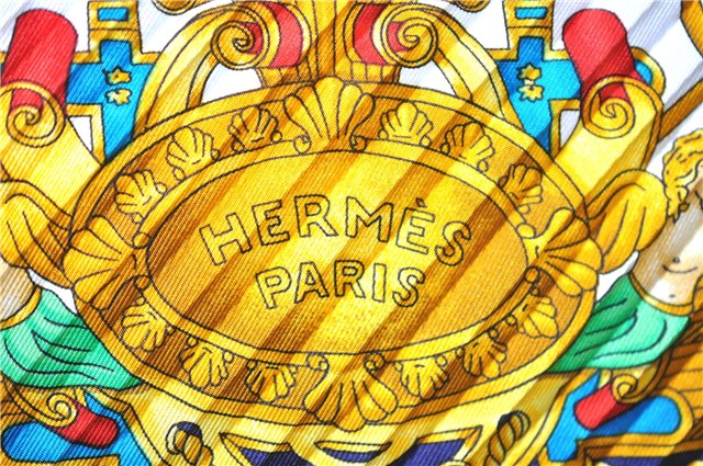 Authentic HERMES Pleats Scarf 