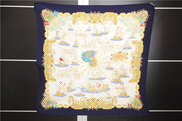 Authentic HERMES Pleats Scarf 