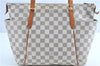 Authentic Louis Vuitton Damier Azur Totally MM Tote Bag N51262 LV 8754A