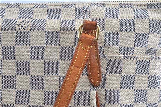 Authentic Louis Vuitton Damier Azur Totally MM Tote Bag N51262 LV 8754A