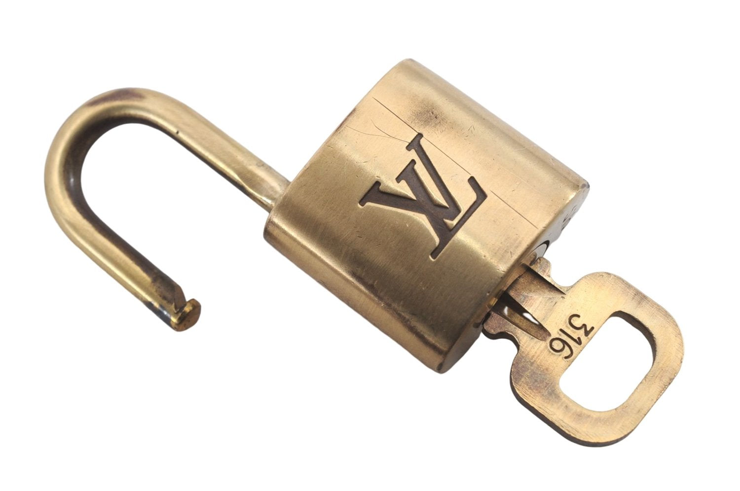 Authentic Louis Vuitton Padlock & Key LV 8754D