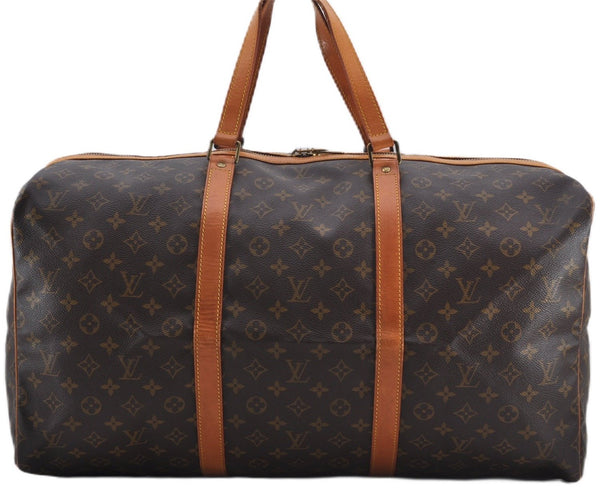 Authentic Louis Vuitton Monogram Sac Souple55 Hand Boston Bag M41622 LV 8754E