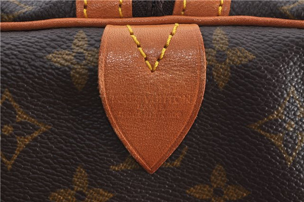 Authentic Louis Vuitton Monogram Sac Souple55 Hand Boston Bag M41622 LV 8754E