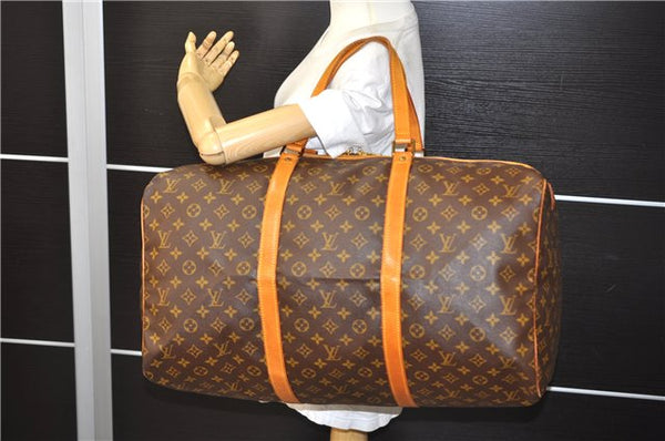 Authentic Louis Vuitton Monogram Sac Souple55 Hand Boston Bag M41622 LV 8754E