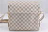 Authentic Louis Vuitton Damier Azur Naviglio Shoulder Cross Bag N51189 LV 8758F