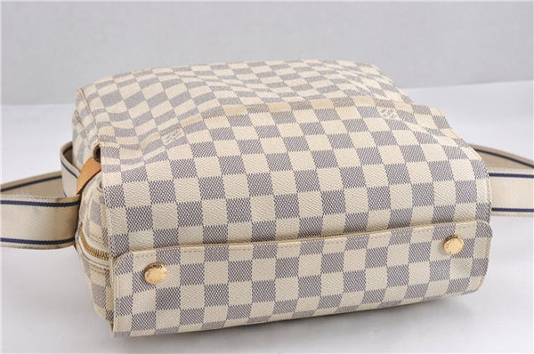 Authentic Louis Vuitton Damier Azur Naviglio Shoulder Cross Bag N51189 LV 8758F
