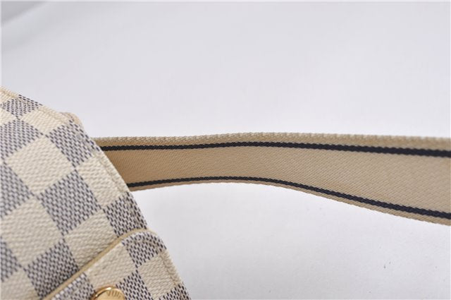 Authentic Louis Vuitton Damier Azur Naviglio Shoulder Cross Bag N51189 LV 8758F