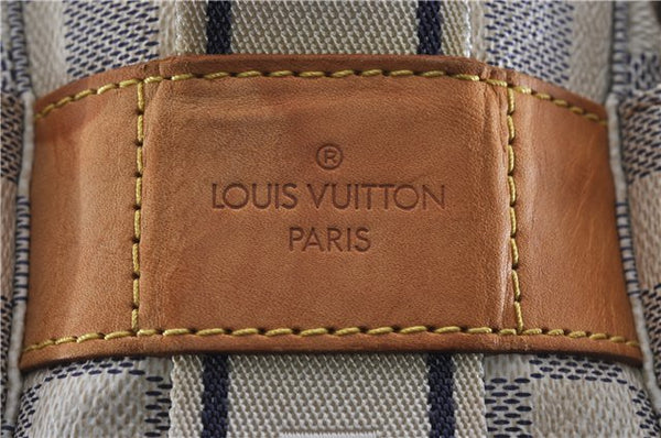 Authentic Louis Vuitton Damier Azur Naviglio Shoulder Cross Bag N51189 LV 8758F