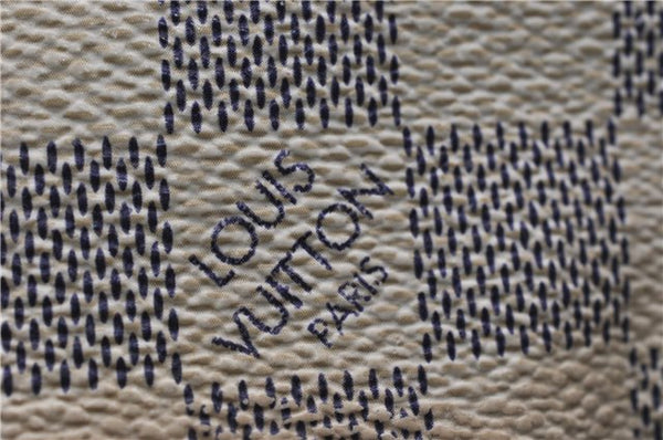 Authentic Louis Vuitton Damier Azur Naviglio Shoulder Cross Bag N51189 LV 8758F