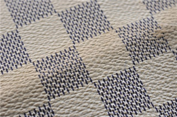 Authentic Louis Vuitton Damier Azur Naviglio Shoulder Cross Bag N51189 LV 8758F