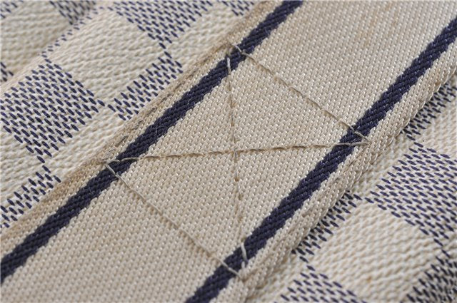 Authentic Louis Vuitton Damier Azur Naviglio Shoulder Cross Bag N51189 LV 8758F