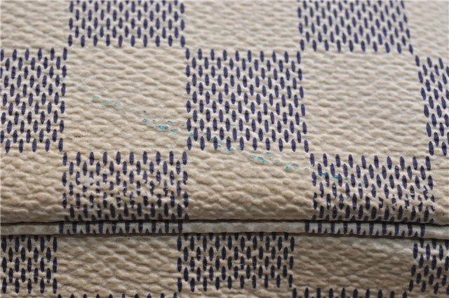 Authentic Louis Vuitton Damier Azur Naviglio Shoulder Cross Bag N51189 LV 8758F