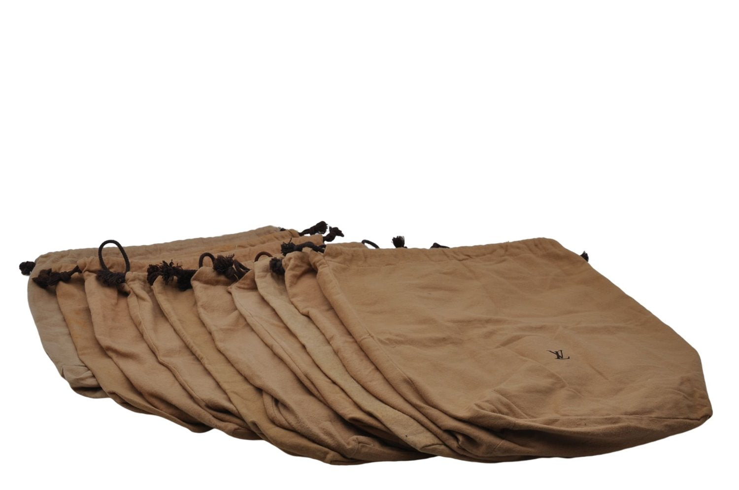 Authentic Louis Vuitton Dust Bag 10 Set Cotton Beige W16.9xH18.1xD6.3