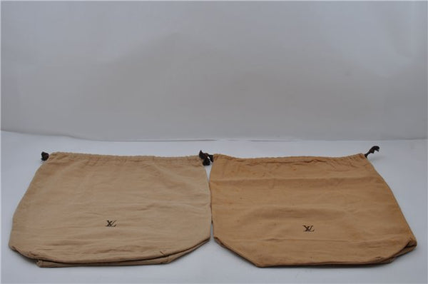 Authentic Louis Vuitton Dust Bag 10 Set Cotton Beige W16.9xH18.1xD6.3" LV 8762D