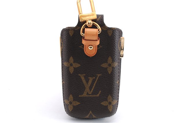 Authentic Louis Vuitton Monogram Etui TelePhone International PM M63064 LV 8762E