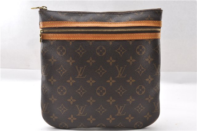 Auth Louis Vuitton Monogram Pochette Bosphore Shoulder Cross Bag M40044 LV 8762F
