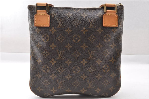 Auth Louis Vuitton Monogram Pochette Bosphore Shoulder Cross Bag M40044 LV 8762F