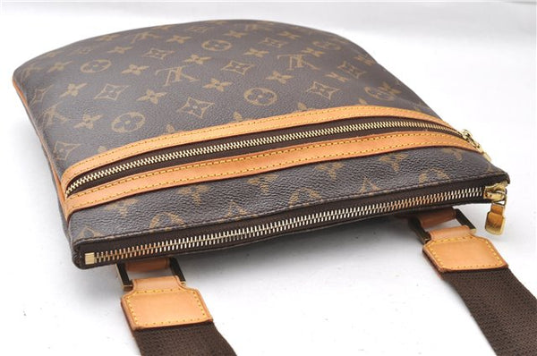 Auth Louis Vuitton Monogram Pochette Bosphore Shoulder Cross Bag M40044 LV 8762F