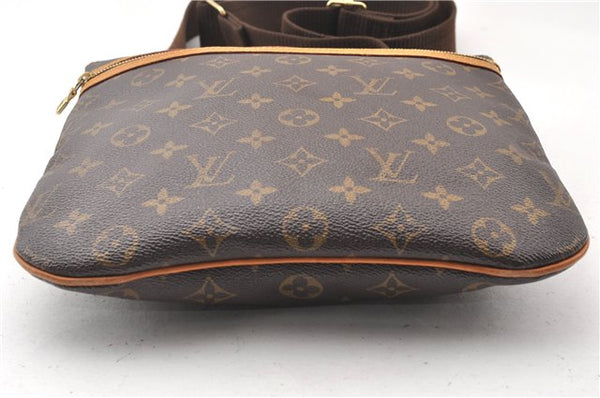 Auth Louis Vuitton Monogram Pochette Bosphore Shoulder Cross Bag M40044 LV 8762F