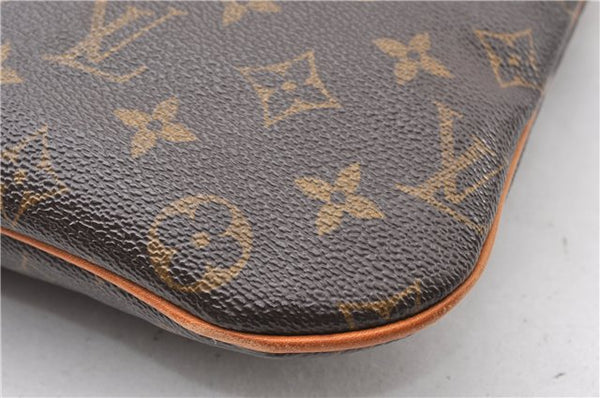 Auth Louis Vuitton Monogram Pochette Bosphore Shoulder Cross Bag M40044 LV 8762F