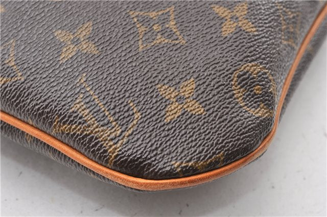 Auth Louis Vuitton Monogram Pochette Bosphore Shoulder Cross Bag M40044 LV 8762F