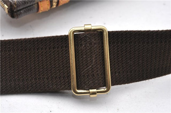 Auth Louis Vuitton Monogram Pochette Bosphore Shoulder Cross Bag M40044 LV 8762F