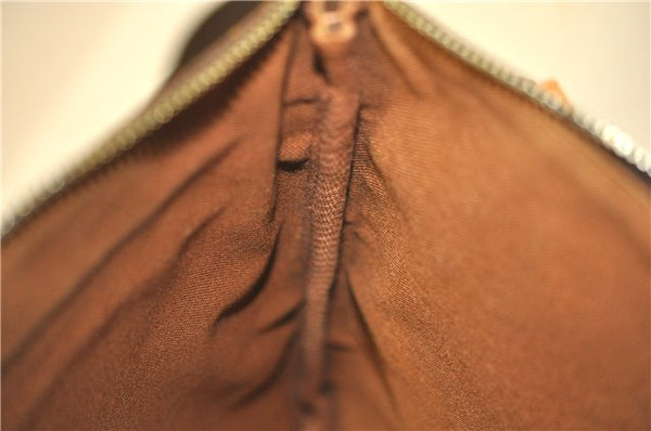 Auth Louis Vuitton Monogram Pochette Bosphore Shoulder Cross Bag M40044 LV 8762F