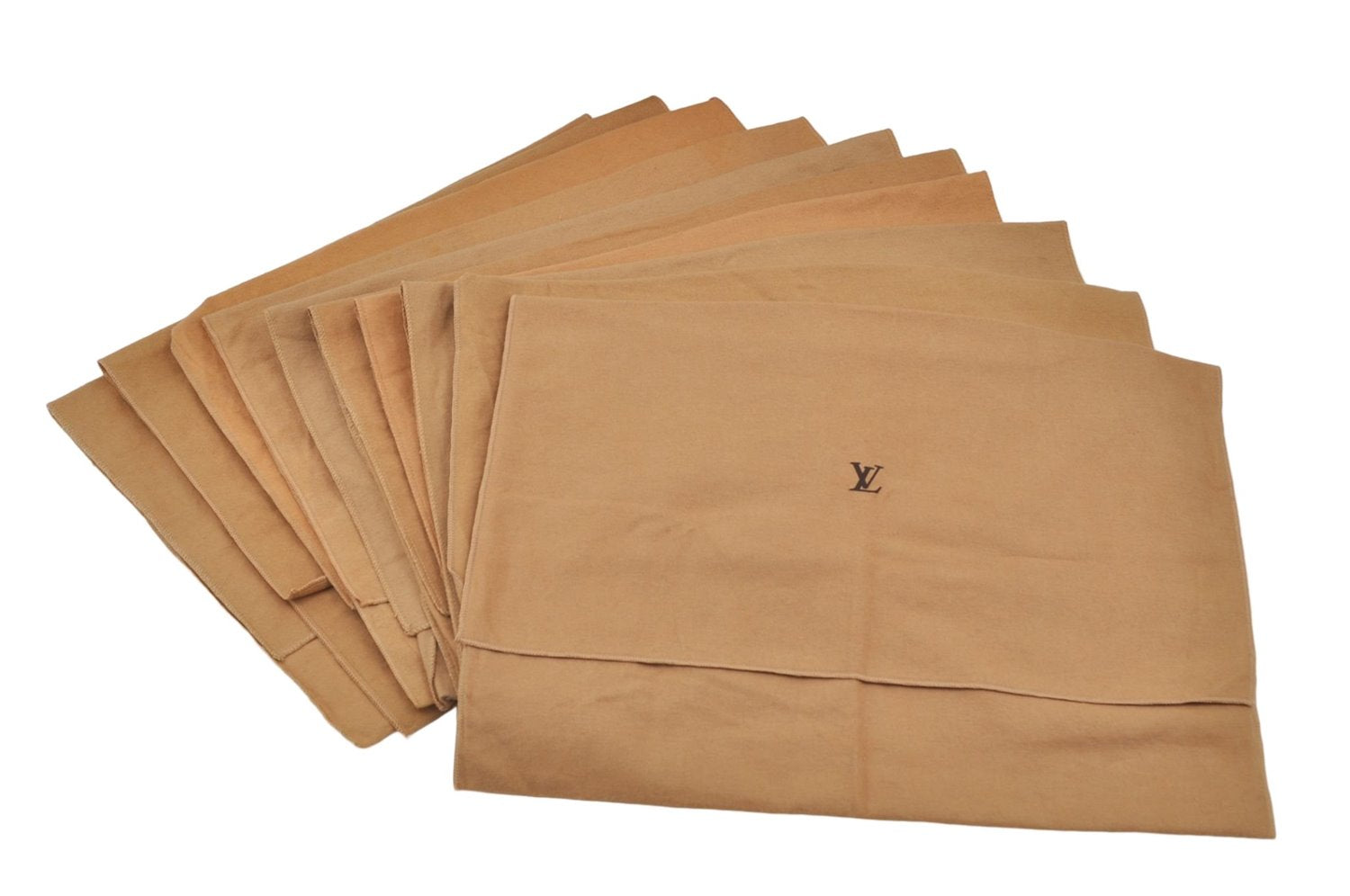 Authentic Louis Vuitton Dust Bag 10 Set Cotton Beige W17.3xH13.8xD0.4