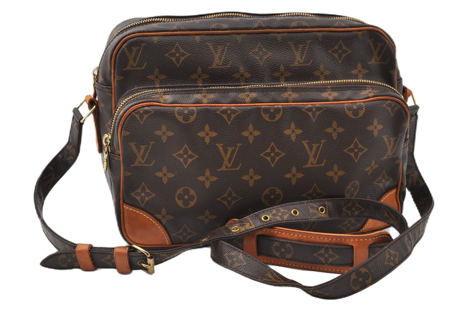 Authentic Louis Vuitton Monogram Nile Shoulder Cross Body Bag M45244 LV 8764F