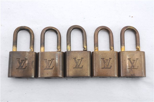 Authentic Louis Vuitton Padlock Gold 10Set LV 8766C