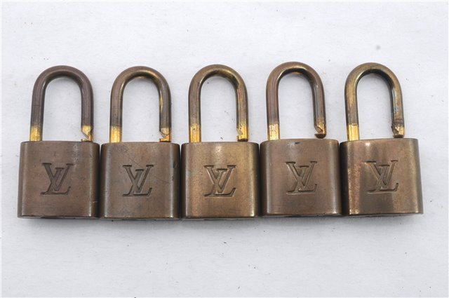 Authentic Louis Vuitton Padlock Gold 10Set LV 8766C