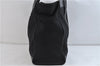 Authentic GUCCI Shoulder Tote Bag Canvas Leather 91384 Black 8772C