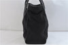 Authentic GUCCI Shoulder Tote Bag Canvas Leather 91384 Black 8772C