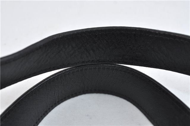 Authentic GUCCI Shoulder Tote Bag Canvas Leather 91384 Black 8772C