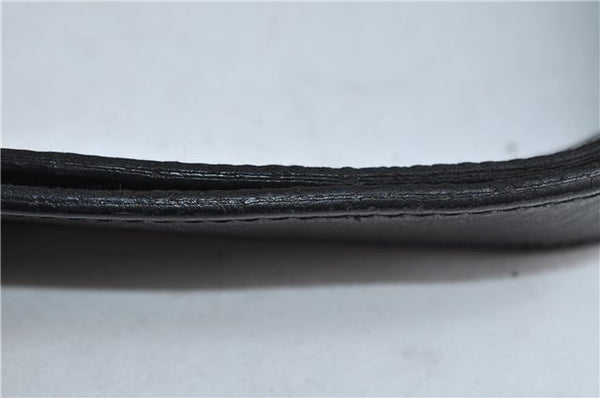 Authentic GUCCI Shoulder Tote Bag Canvas Leather 91384 Black 8772C