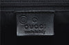 Authentic GUCCI Shoulder Tote Bag Canvas Leather 91384 Black 8772C