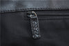 Authentic GUCCI Shoulder Tote Bag Canvas Leather 91384 Black 8772C