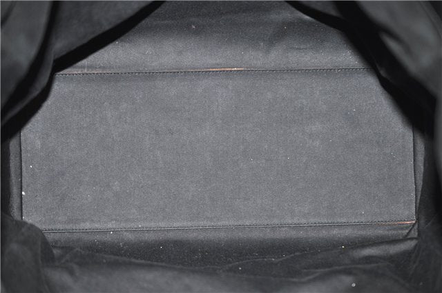 Authentic GUCCI Shoulder Tote Bag Canvas Leather 91384 Black 8772C