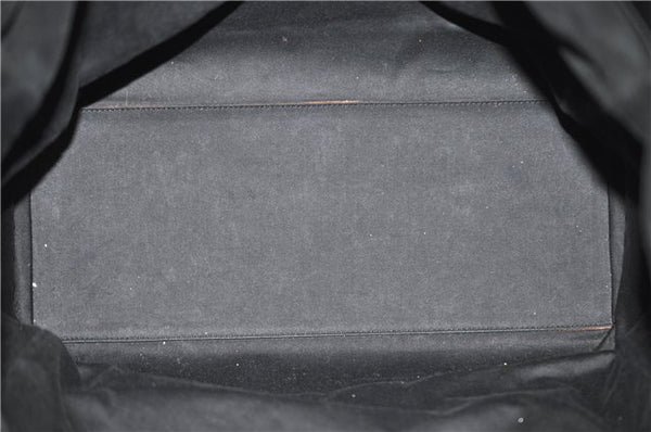 Authentic GUCCI Shoulder Tote Bag Canvas Leather 91384 Black 8772C